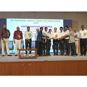 Bagged “Abhinandan Patra” Safety Award 2026